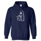 Trick or Treat Ghost Classic Unisex Kids and Adults Pullover Hoodie for Halloween									 									 									